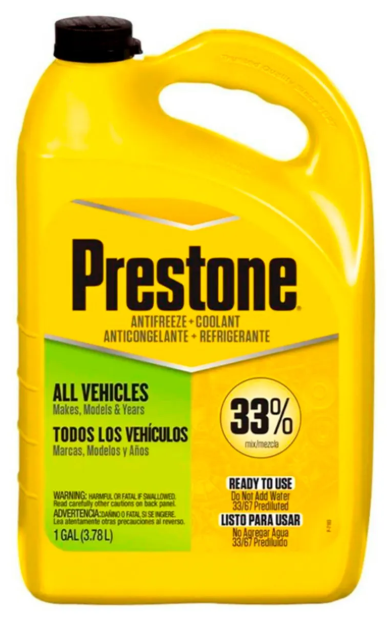 Envase de aceite PRESTONE PRESTONE REFRIGERANTE 33% VERDE - GL 3.78LT grado N/A - Lubricentro Piloto